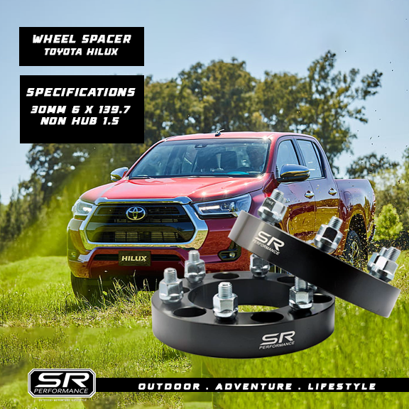 WHEEL SPACER TOYOTA HILUX 6H X 30MM 1.5 (NON HUB)